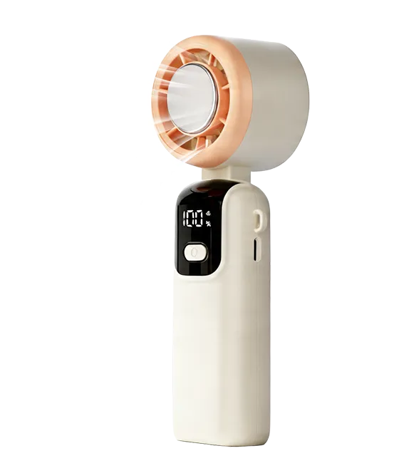 Aervion portable foldable fan – 4-speed control, USB-C charging, LED display, pocket-sized cooling